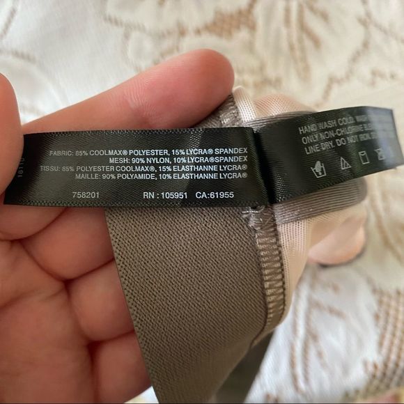 Natori • Gravity Racerback Low Impact Sports Bra in Slate Gray/Pink - Picture 9 of 10